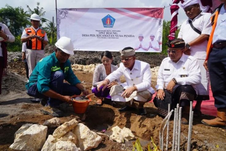 Construction of Biaung Integrated Waste Processing Facility Begins in Nusa Penida