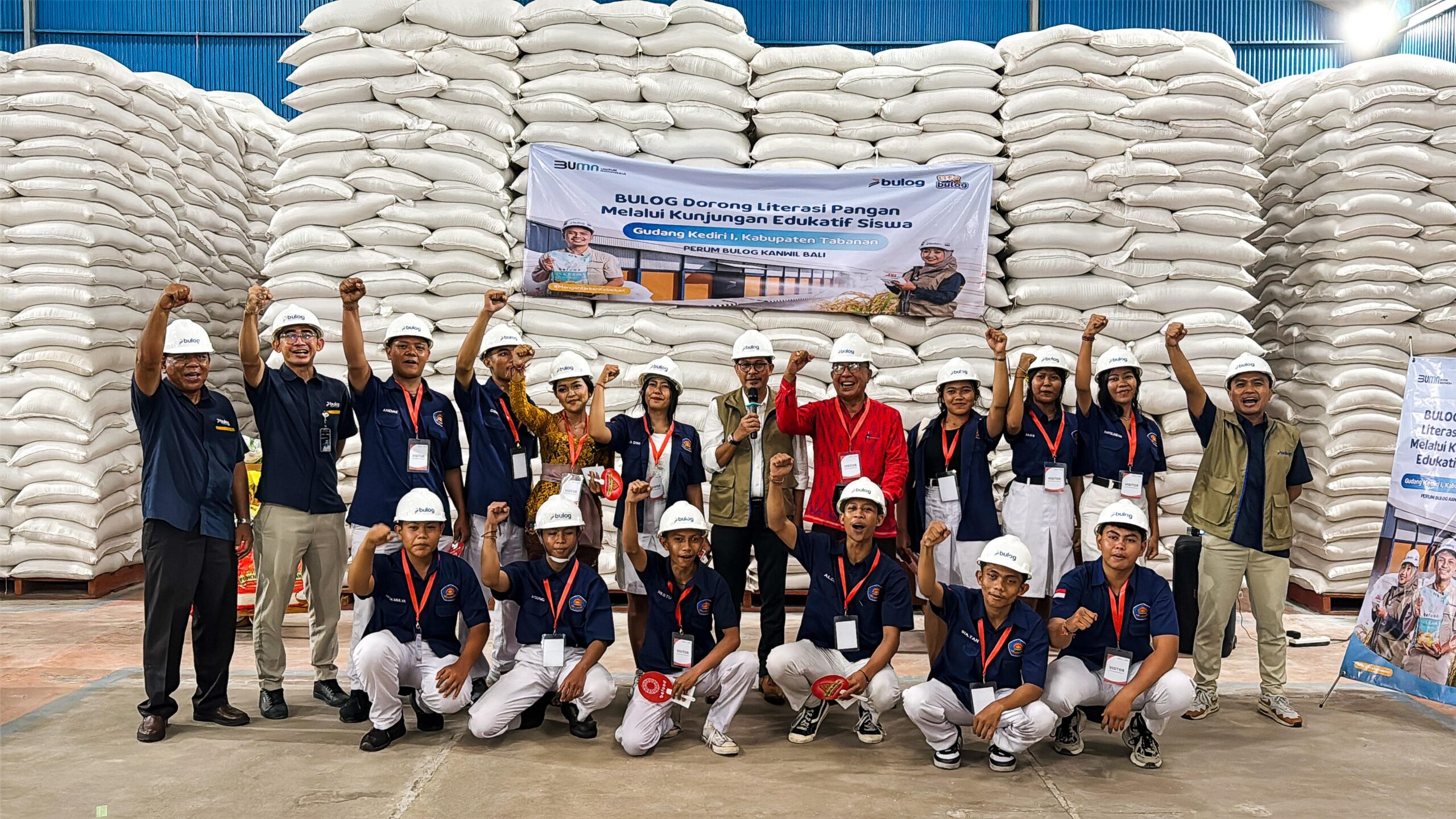 BALINEWSID.COM, TABANAN — Indonesia’s state logistics agency, Perum BULOG Regional Office Bali, launched an educational tourism program at the Kediri I Warehou…
