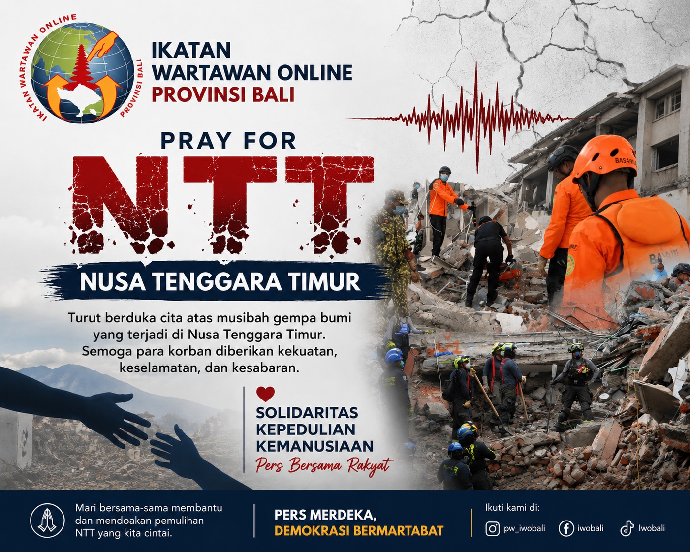 BALINEWSID.COM, DENPASAR — The death toll from the magnitude 7.7 earthquake that struck East Nusa Tenggara (NTT) on Saturday, August 15, 2026, has risen to 47,…