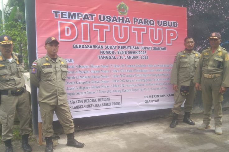 GIANYAR, BALINEWS.ID - Pemerintah Kabupaten Gianyar secara resmi menutup usaha akomodasi PARQ Ubud pada Senin, 20 Januari 2025. Penutupan ini dilakukan lantara…