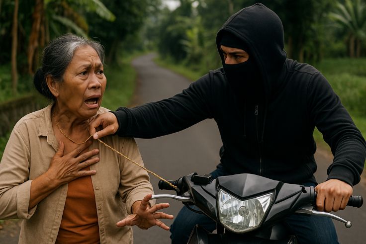 TABANAN, BALINEWS.ID - Aksi percobaan penjambretan kalung menimpa seorang ibu rumah tangga di Desa Pacung, Kecamatan Baturiti, Kabupaten Tabanan, Sabtu (17/5/2…