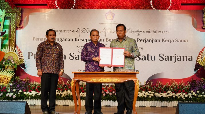 DENPASAR, BALINEWS.ID - Gubernur Koster meluncurkan program Satu Keluarga Satu Sarjana yang akan membiayai pendidikan 1.450 mahasiswa mulai tahun ajaran 2025. …