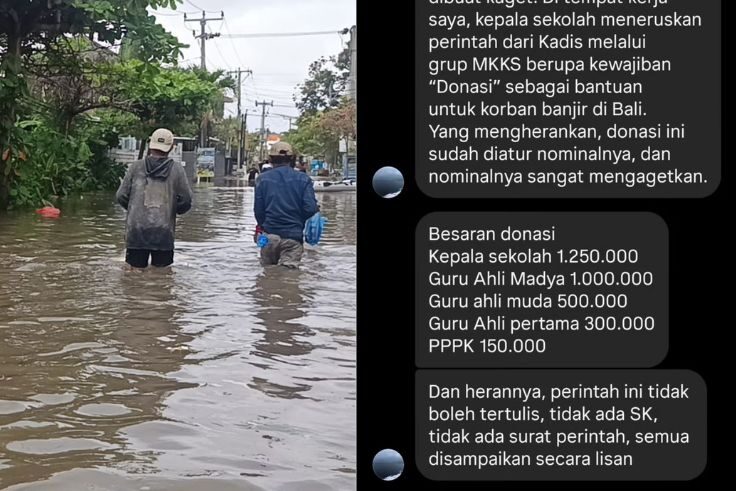 DENPASAR, BALINEWS.ID – Di tengah kepedihan warga Bali yang terdampak banjir, beredar kabar tak sedap dari kalangan guru Aparatur Sipil Negara (ASN). Mereka di…