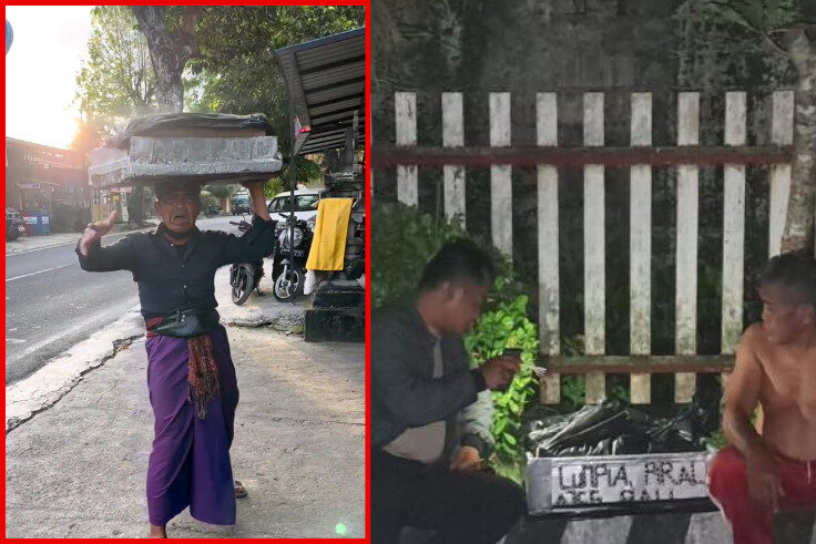Dilaporkan Hilang, Pedagang Lumpia Legendaris Tinggalkan Rombong Jualan di SPBU Buruan Gianyar Bali Sesampainya di lokasi, benar ditemukan rombong milik I Waya…