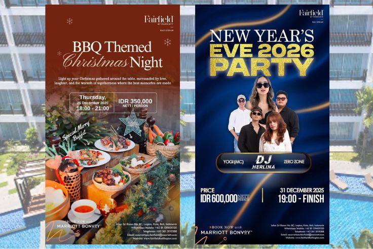 BALINEWS.ID - As the holiday season approaches, Fairfield by Marriott Bali Legian invites guests to embrace the warmth and joy of year-end festivities with two…