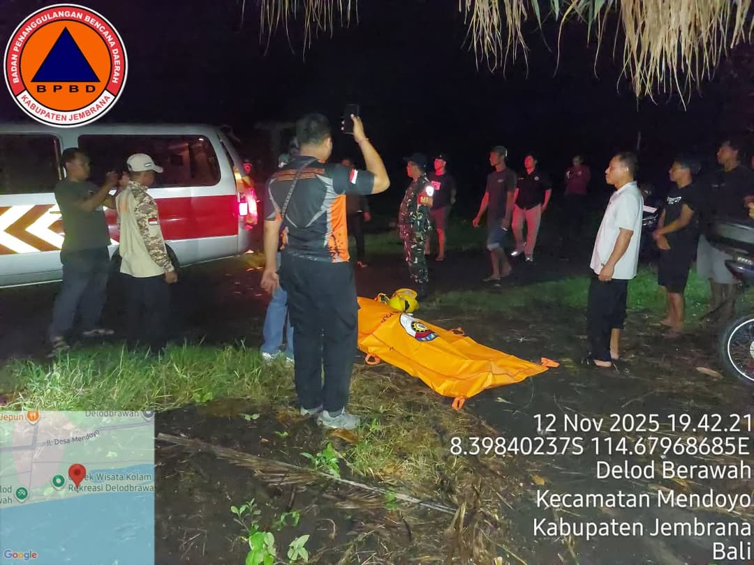 JEMBRANA, BALINEWS.ID - Peristiwa tragis terjadi di aliran Sungai Bilukpoh, Banjar Penyaringan, Desa Penyaringan, Kecamatan Mendoyo, Kabupaten Jembrana, Rabu (…