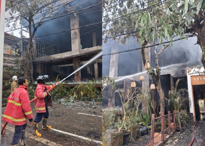 GIANYAR, BALINEWS.ID — Sebuah bangunan restoran di kawasan Jalan Monkey Forest, Banjar Padangtegal Kelod, Desa Padangtegal, Kecamatan Ubud, dilalap api pada Mi…