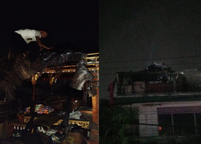GIANYAR, BALINEWS.ID – Sebuah bangunan piasan dilaporkan terbakar akibat percikan kembang api di Jalan Raya Celuk, Desa Celuk, Kecamatan Sukawati, Gianyar, Kam…