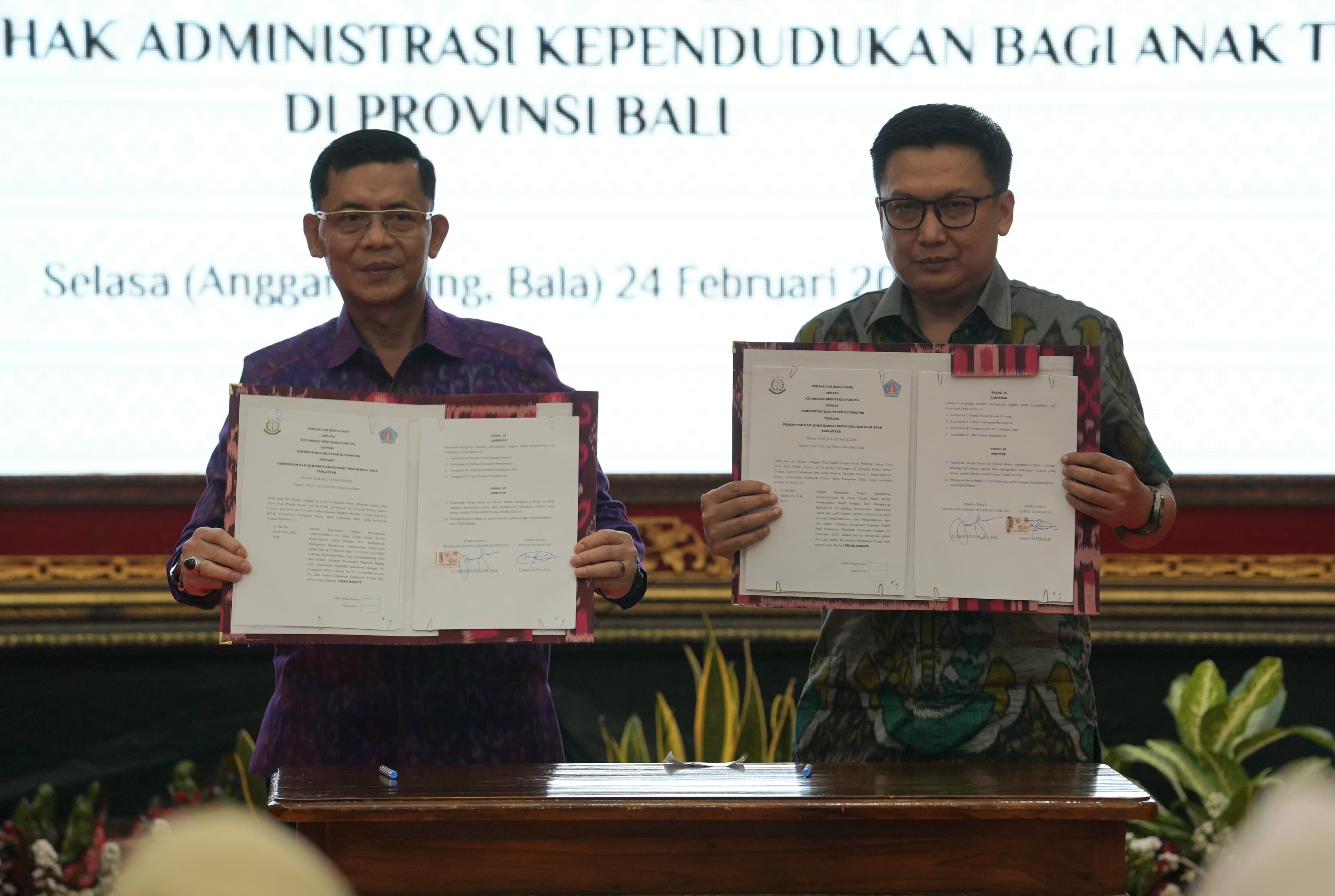KLUNGKUNG, BALINEWS.ID – Pemerintah Kabupaten Klungkung memperkuat komitmen perlindungan hak anak melalui kerja sama strategis dengan Kejaksaan Negeri Klungkun…