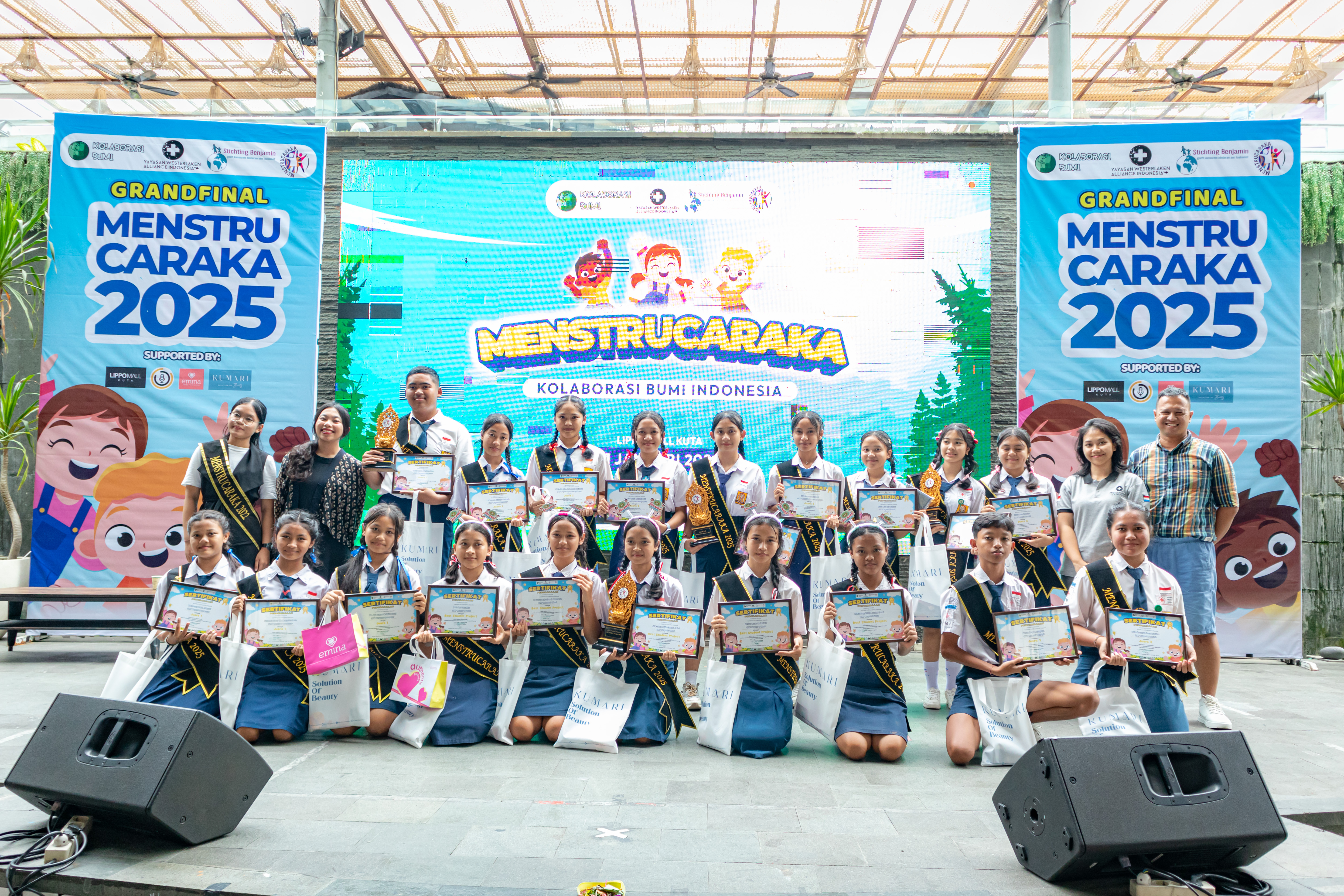 DENPASAR, BALINEWS.ID — Sebanyak 20 siswa sekolah menengah pertama (SMP) dari berbagai wilayah di Bali resmi dilantik sebagai Duta Manajemen Kebersihan Menstru…