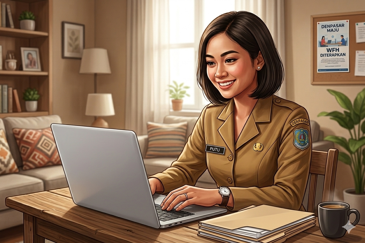 DENPASAR, BALINEWS.ID - Pemerintah Kota Denpasar mulai menerapkan kebijakan Work From Home (WFH) mulai besok, Jumat (10/4/26). Kebijakan ini merupakan kebijaka…