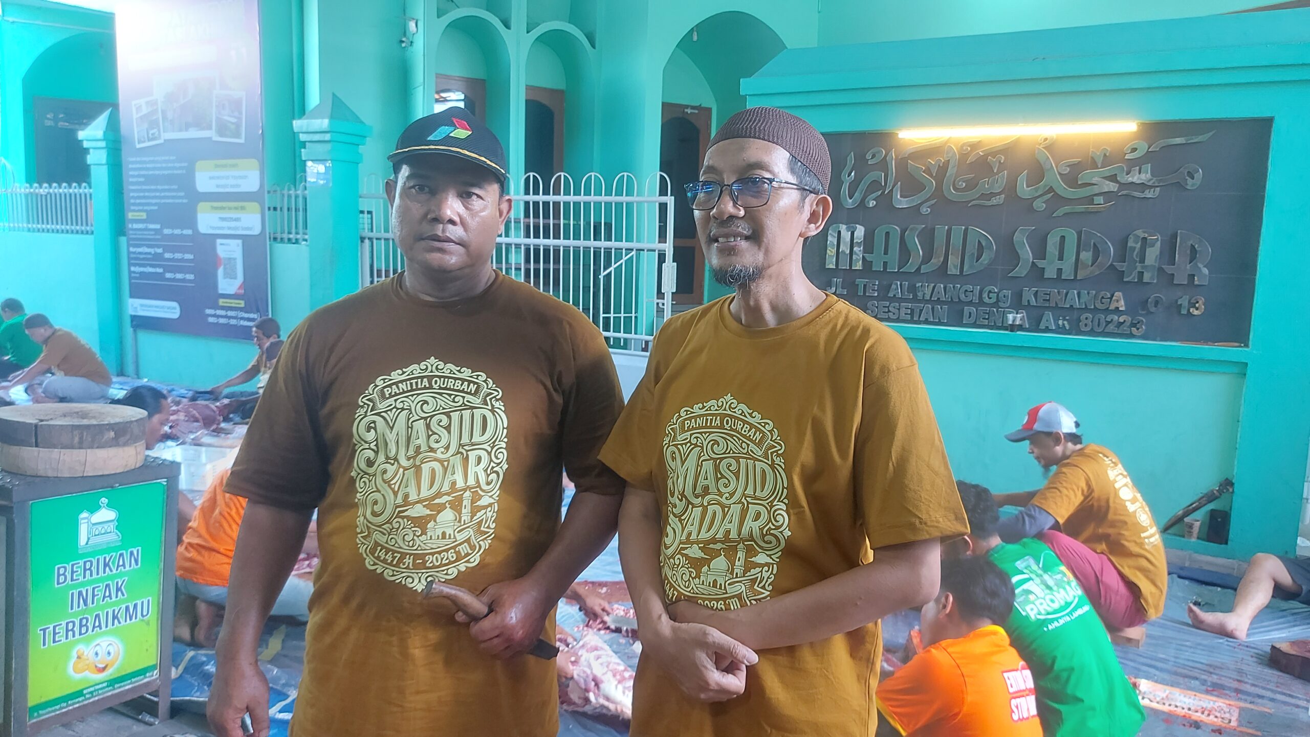 DENPASAR, BALINEWS.ID – Perayaan Idul Adha 1447 Hijriah di Masjid Sadar, kawasan Tukad Tegal Wangi Sesetan, Denpasar Selatan, berlangsung semarak dan penuh sem…