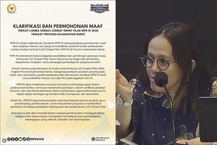 VIRAL, BALINEWS.ID - Sekretariat Jenderal (Setjen) MPR RI akhirnya menonaktifkan dewan juri dan pembawa acara (MC) dalam Lomba Cerdas Cermat (LCC) Empat Pilar …