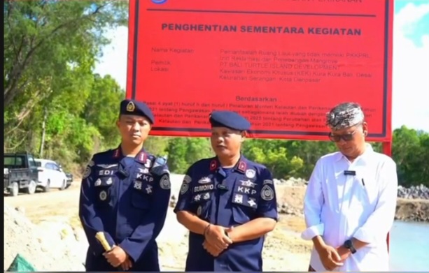 DENPASAR, BALINEWS.ID – Kementerian Kelautan dan Perikanan (KKP) menghentikan sementara aktivitas PT BTID di kawasan Kura-Kura Bali, Denpasar, setelah ditemuka…