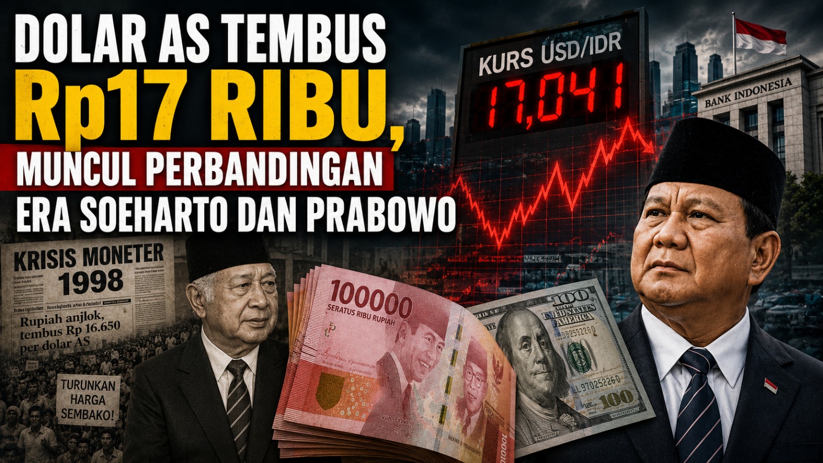 DENPASAR, BALINEWS.ID – Nilai tukar rupiah terhadap dolar Amerika Serikat (AS) yang menembus kisaran Rp17 ribu pada 2026 mulai memunculkan berbagai perbandinga…