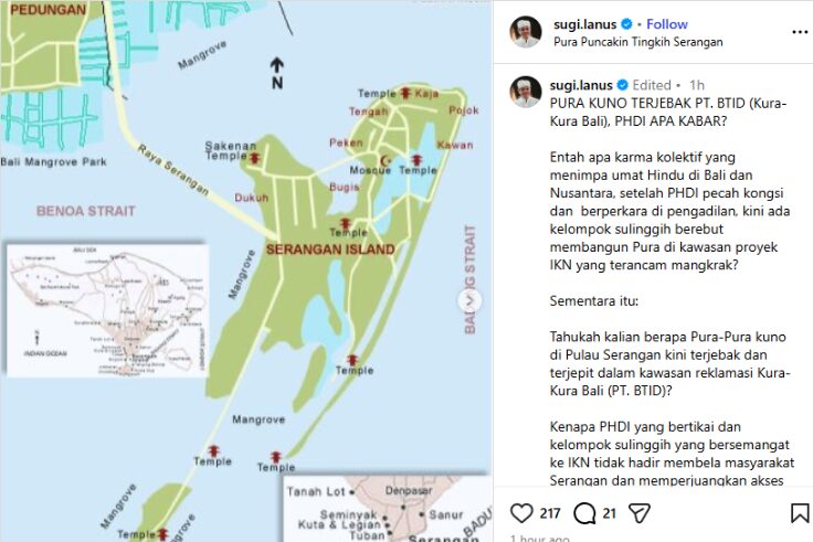 PURA KUNO TERJEBAK PT. BTID (Kura-Kura Bali), PHDI APA KABAR?