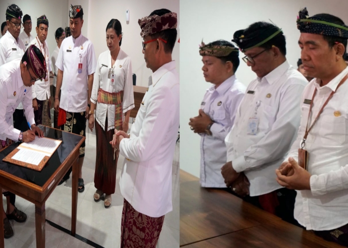 SEMARAPURA, BALINEWS.ID – Bupati Klungkung I Made Satria melantik dan mengambil sumpah jabatan Pejabat Pimpinan Tinggi Pratama di lingkungan Pemerintah Kabupat…
