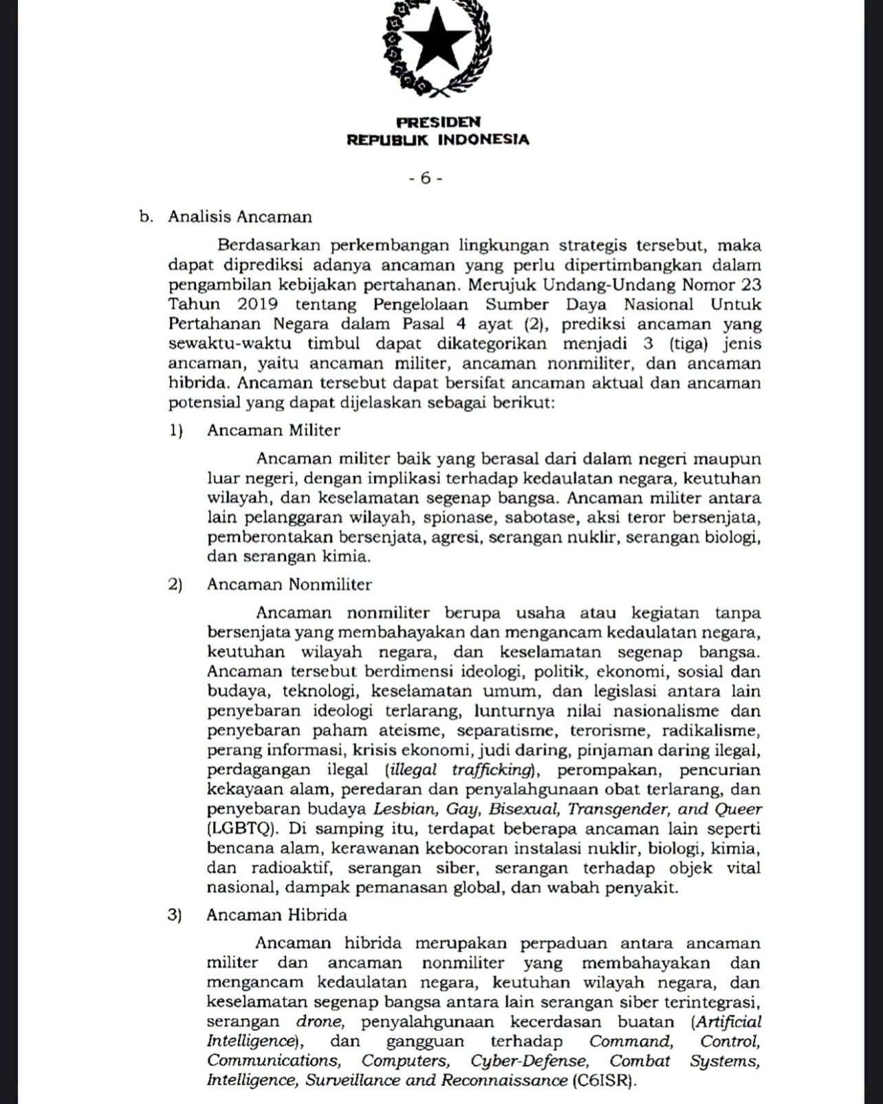 JAKARTA, BALINEWS.ID – Pemerintah Republik Indonesia resmi memperbarui peta proyeksi ancaman terhadap kedaulatan negara melalui pengundangan aturan pertahanan …