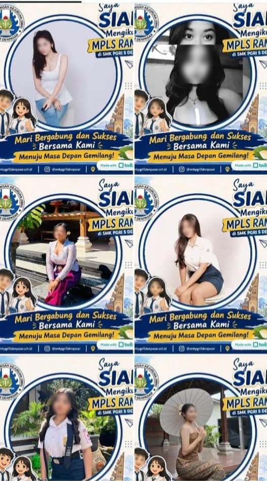 DENPASAR, BALINEWS.ID – Foto twibbon seorang calon peserta didik baru yang diduga berasal dari SMK PGRI 5 Denpasar viral di media sosial karena menampilkan pak…