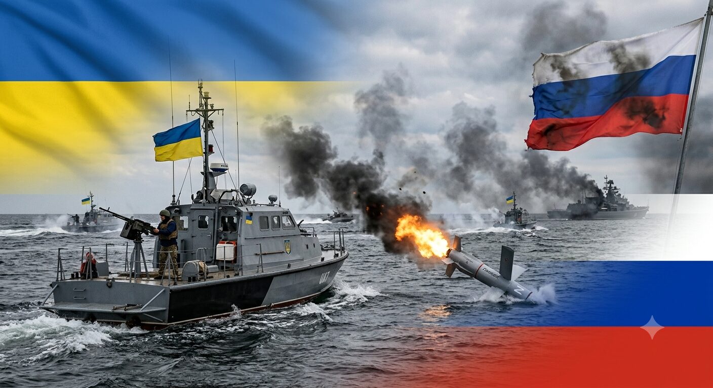 Ukraina Hancurkan Drone Rusia dalam Pertempuran Laut Bersejarah