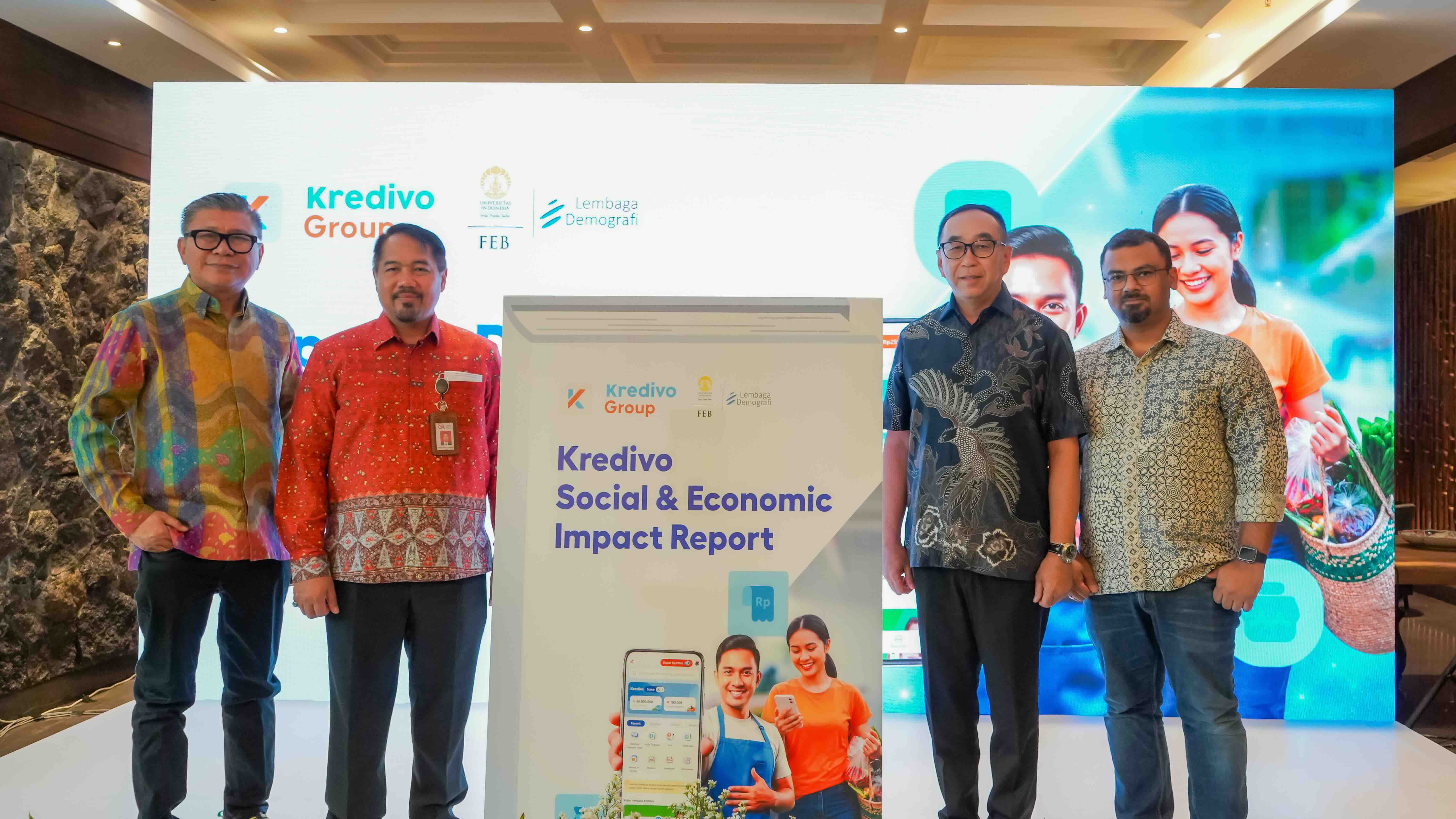 Laporan Dampak Sosial dan Ekonomi Kredivo yang disusun oleh Kredivo Group bersama Lembaga Demografi Fakultas Ekonomi dan Bisnis Universitas Indonesia (LD FEB UI)