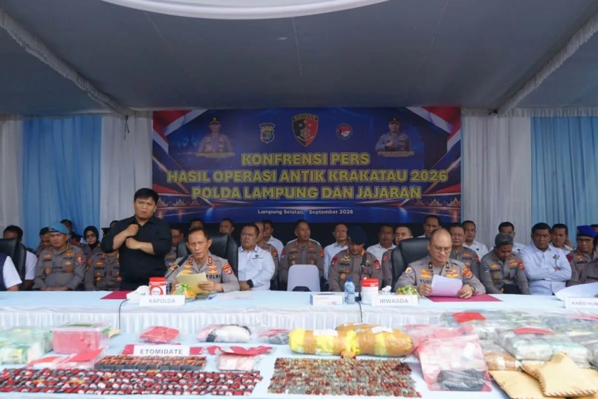 Polda Lampung Ungkap 379 Kasus Narkoba, Sita 85,9 Kg Sabu dalam 14 Hari