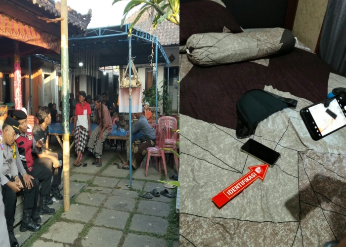 Suasana di rumah korban