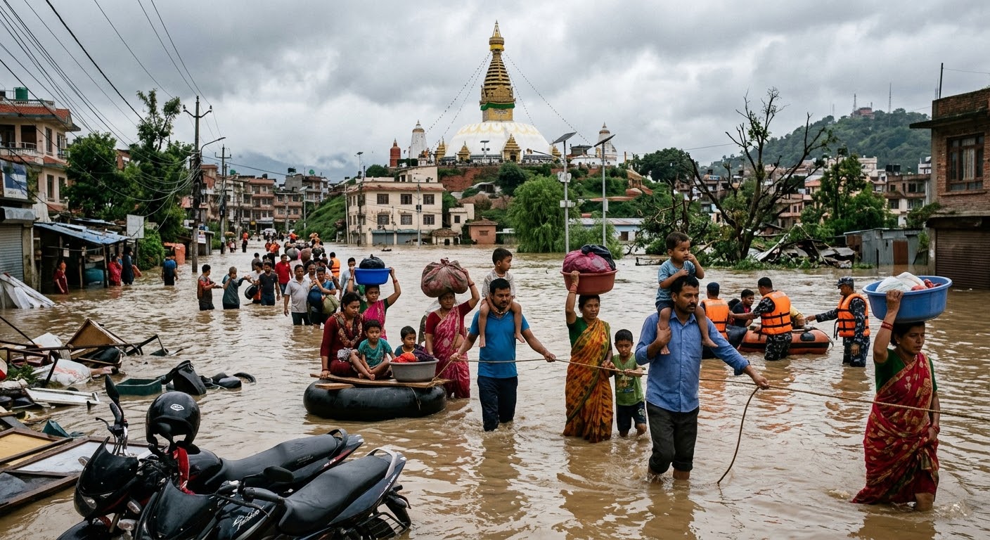 Banjir Besar Melanda Nepal, Warga Terdampak Parah
