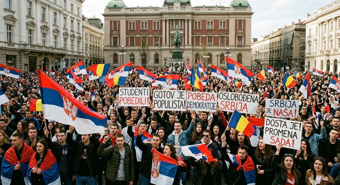 Gerakan Mahasiswa Serbia Menang Pemilu, Gulingkan Pemimpin Populis
