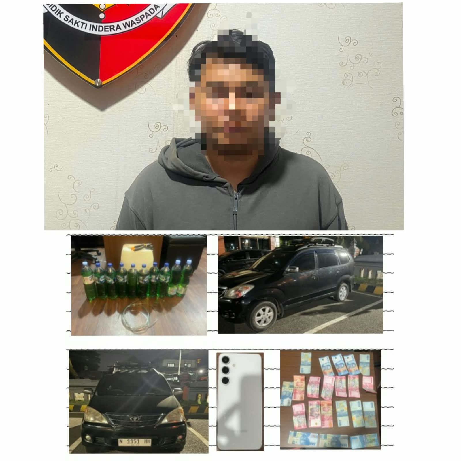 Man Arrested in Dalung for Allegedly Selling Pertalite Online at Rp50,000 per Bottle