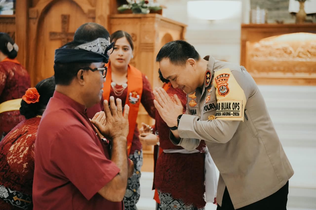 Kapolda Bali Temui Jemaat Gereja, Perkuat Komunikasi dan Kerukunan Masyarakat