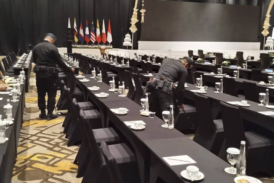 Tim Jibom Brimob Polda Bali Sterilisasi Hotel The Meru Jelang Pertemuan Internasional ASCOPE 2026