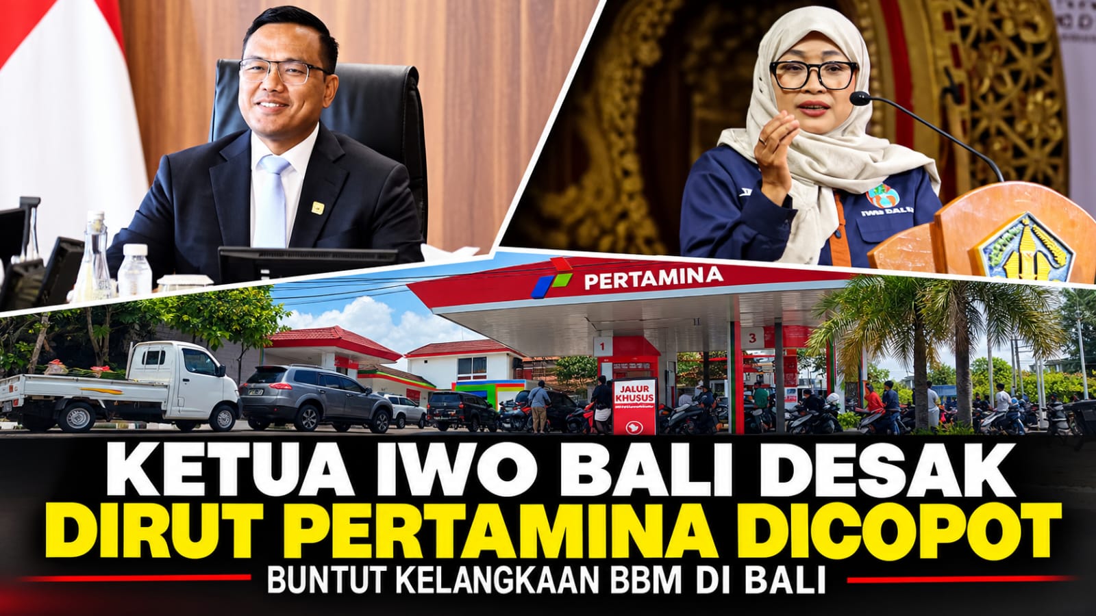 Antrean BBM Berlarut di Bali, IWO Desak Dirut Pertamina Dicopot