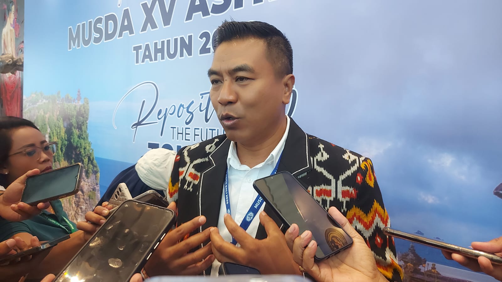 Chairman of the Bali Regional Board of ASITA (Association of Indonesian Tour and Travel Agencies), I Putu Winastra, S.AB., M.A.P.
