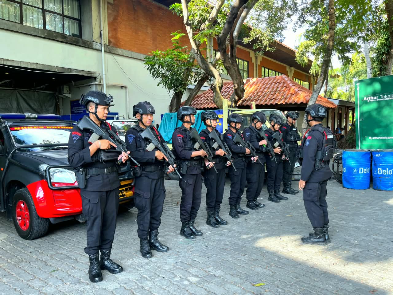 12 Personel Unit Escape Brimob Disiagakan Amankan Delegasi ICANN87 di Bali