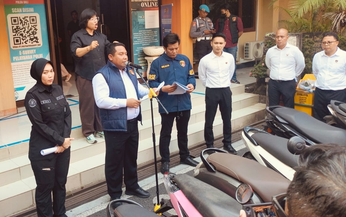 Resmob Polda Bali Bongkar Komplotan Curanmor, 8 Tersangka Diamankan Dari 13 TKP