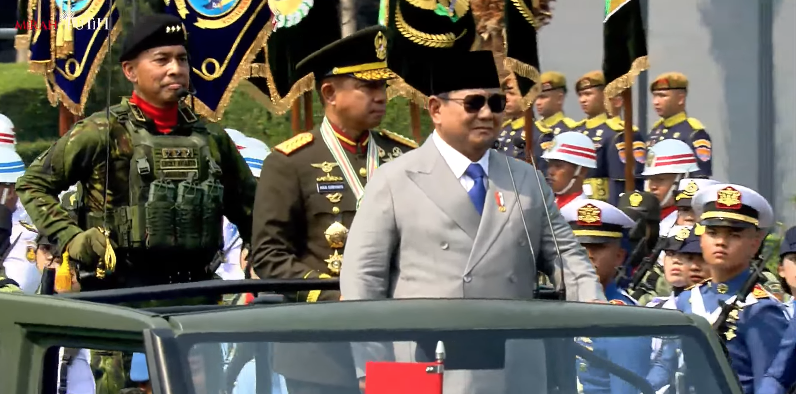 Presiden Prabowo Saat menghadiri HUT TNI ke-81