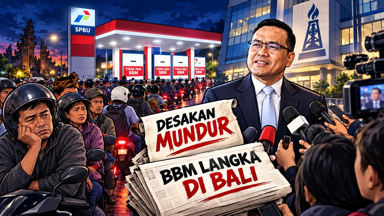 BBM Langka di Bali, Koster Tegaskan Pencopotan Dirut Pertamina Bukan Kewenangannya