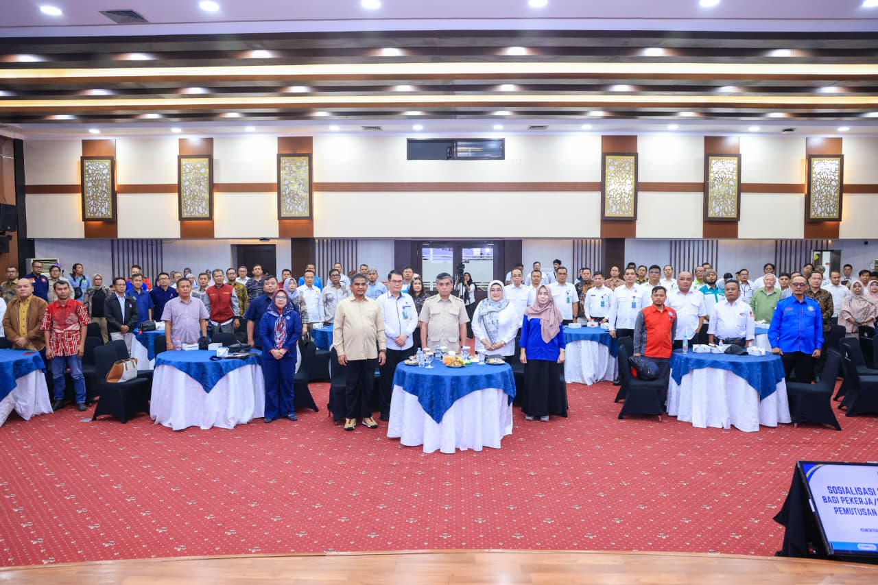 Sosialisasi Pelatihan Vokasi bagi Pekerja/Buruh yang Mengalami Pemutusan Hubungan Kerja (PHK), Kamis (22/10/2026), di Jakarta.