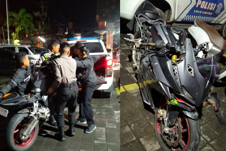 Laka lantas di By Pass Ngurah Rai, tepatnya di depan bengkel Honda yang terletak utara Mako Polsek Denpasar Selatan.