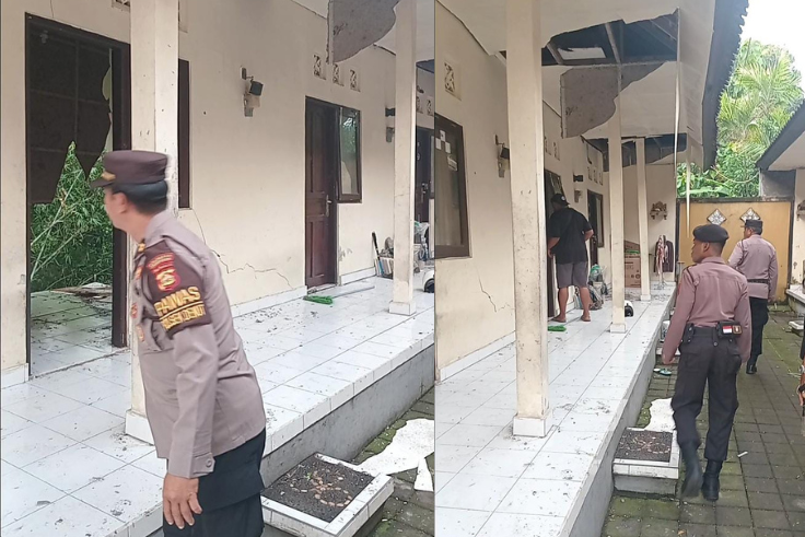 Longsor di kawasan Banjar Binoh Kaja, Desa Ubung Kaja, Kecamatan Denpasar Utara.