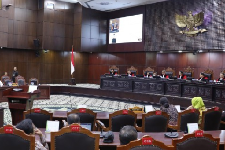 Sidang Mahkamah Konstitusi. (Dok istimewa)