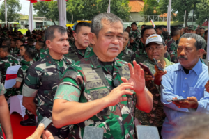 Kepala Staf Angkatan Darat (Kasad) Jenderal TNI Maruli Simanjuntak berkunjung ke Korem 163/ Wirasatya pada Sabtu (8/2).
