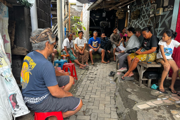 Suasana rumah duka di Jalan Nangka, Denpasar pada Kamis (13/2)