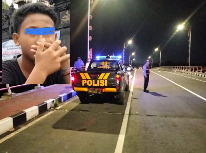 Polisi patroli di jembatan merah karena sering jadi tempat balap liar. Korban Komang menjadi korban ditabrak pengendara yang ngebut.