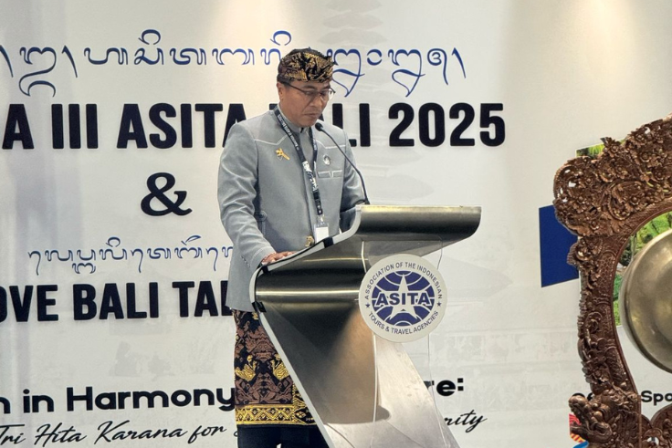 Ketua DPD ASITA Bali, I Putu Winastra dalam acara Rakerda ke-III tahun 2025.