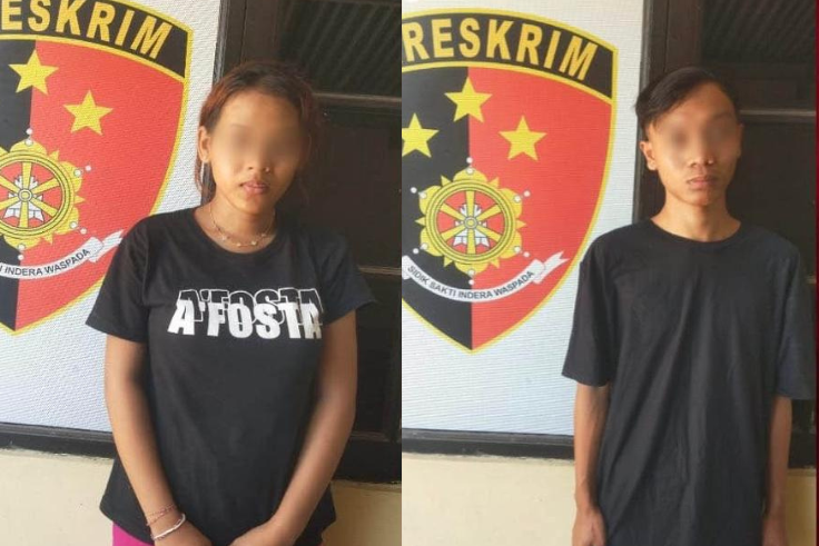 I Putu DAP (21) dan Ni MBM (18), ditangkap setelah diketahui menguburkan bayi mereka di pasir pantai padanggalak.