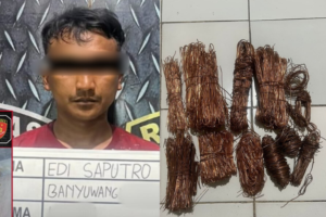 Edi Saputro (29) diamankan aparat Polsek Denpasar Selatan.