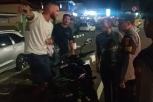 Polsek Kuta Selatan amankan 4 motor milik WNA saat patroli malam.