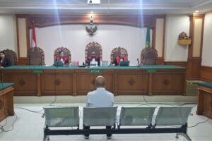 Sidang pembacaan tuntutan I Kadek Sudarmawa pada Kamis (8/5/2025).